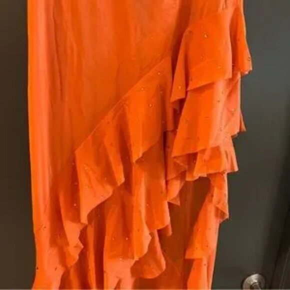 Helsa The Thea Gown in Orange Size Medium NEW! New with tags! - Picture 9 of 16